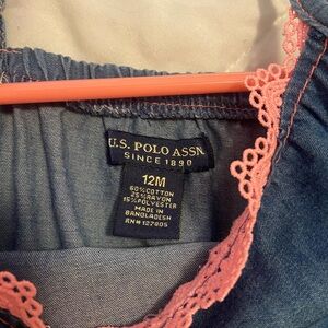Toddler girl Polo rompers (multiple sizes)